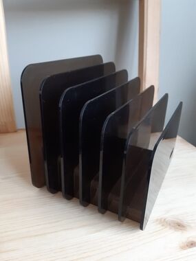 1980's Smoked Acrylic Divider/Organizer - 6-Slot